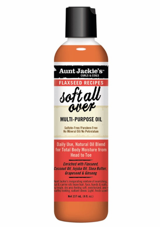 Aunt Jackie’s Soft All Over Multi-Purpose Oil 8 Fl Oz