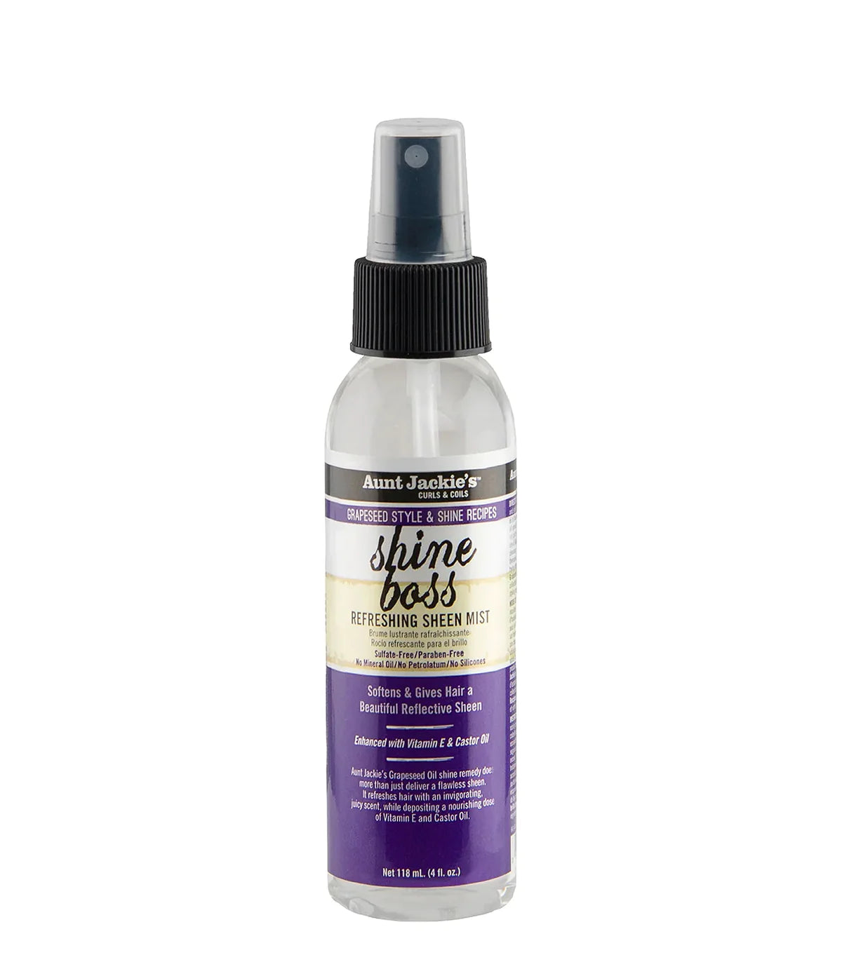 Aunt Jackie’s Shine Boss Refreshing Sheen Mist 4 Fl Oz