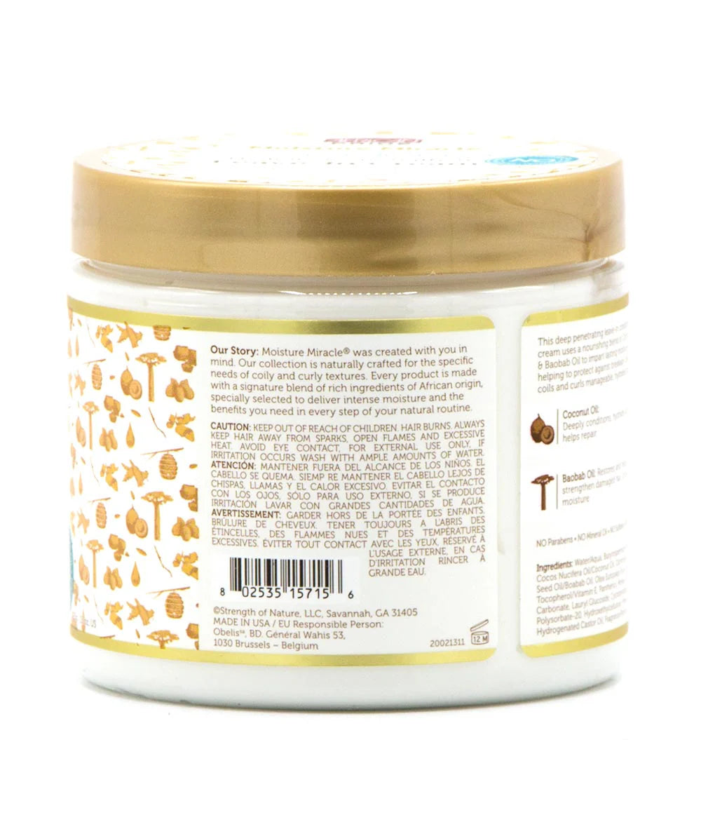 African Pride Moisture Miracle Hydrate & Strengthen Leave-In Cream 15 Oz