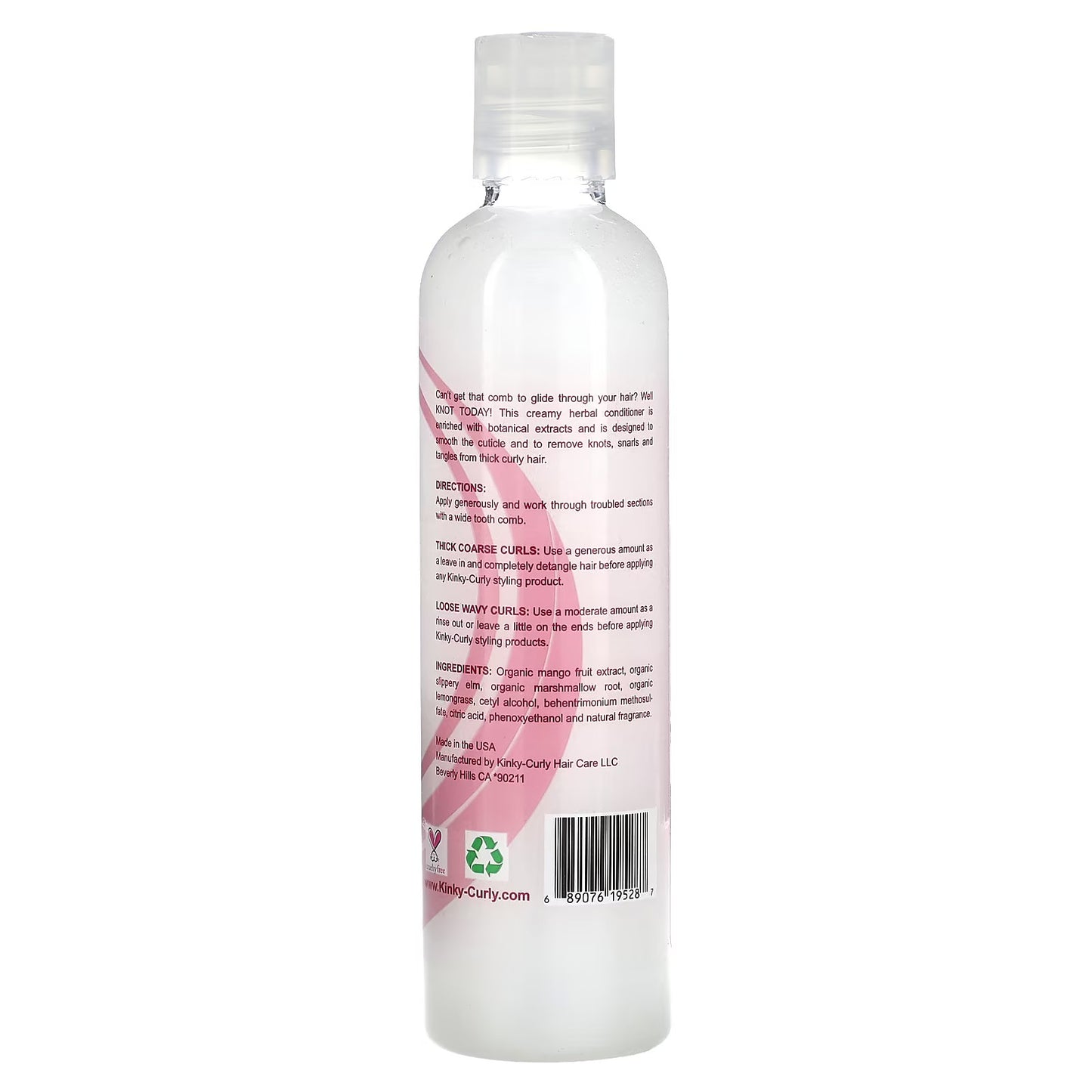 Kinky-Curly Knot Today Natural Leave in Conditioner/Detangler 8 Oz