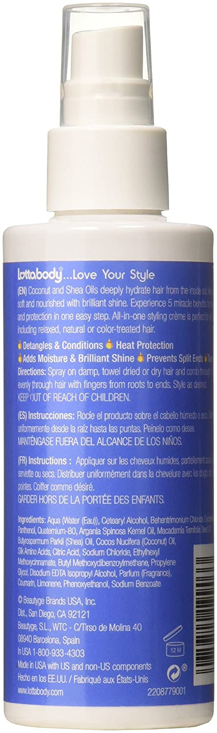 Lottabody Coconut & Shea Oils Love Me 5-N-1 Leave In Treatment 5.1 Fl Oz