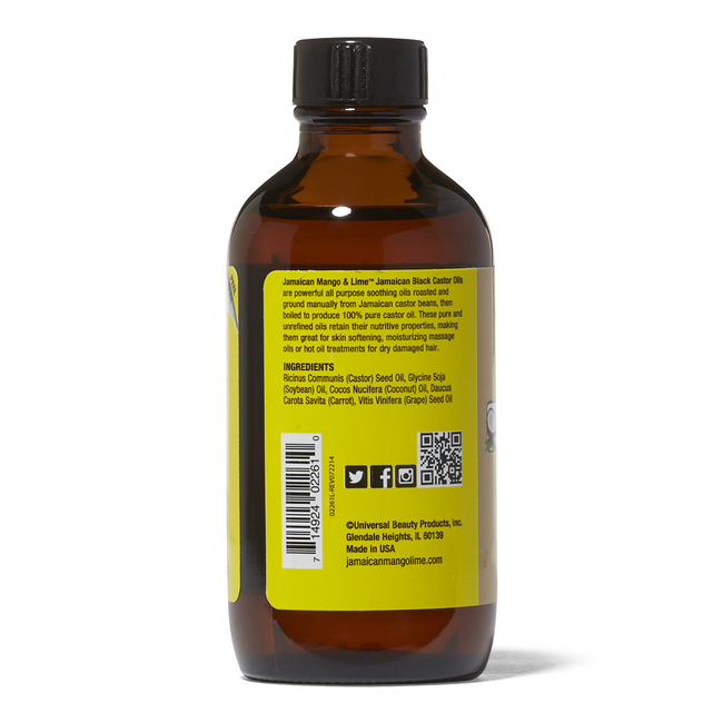 Jamaican Mango & Lime Jamaican Coconut Black Castor Oil 4 Fl Oz