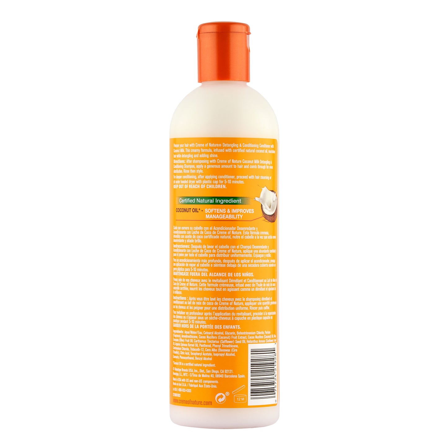 Creme of Nature Coconut Milk Detangling & Conditioning Conditioner 12 Fl Oz