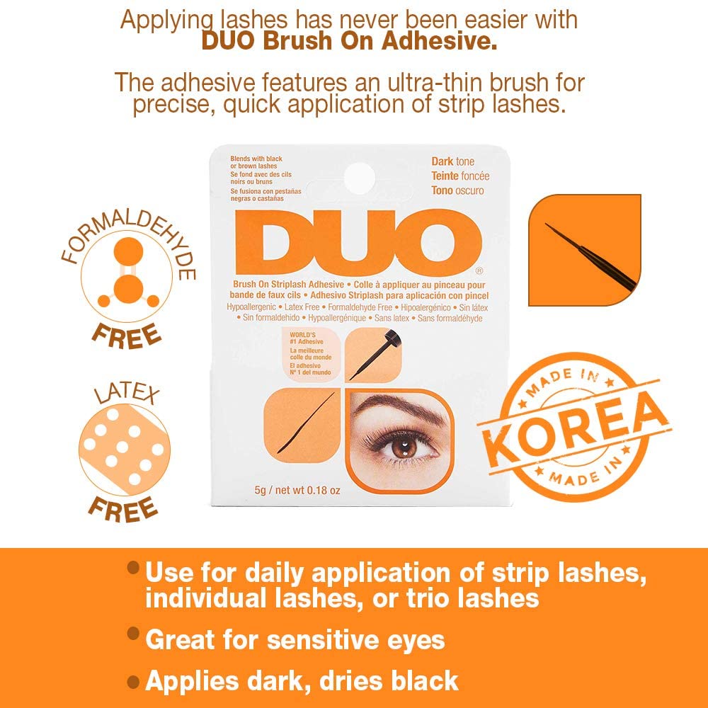 Duo Brush On Strip Lash Adhesive (Dark) 0.18 Oz