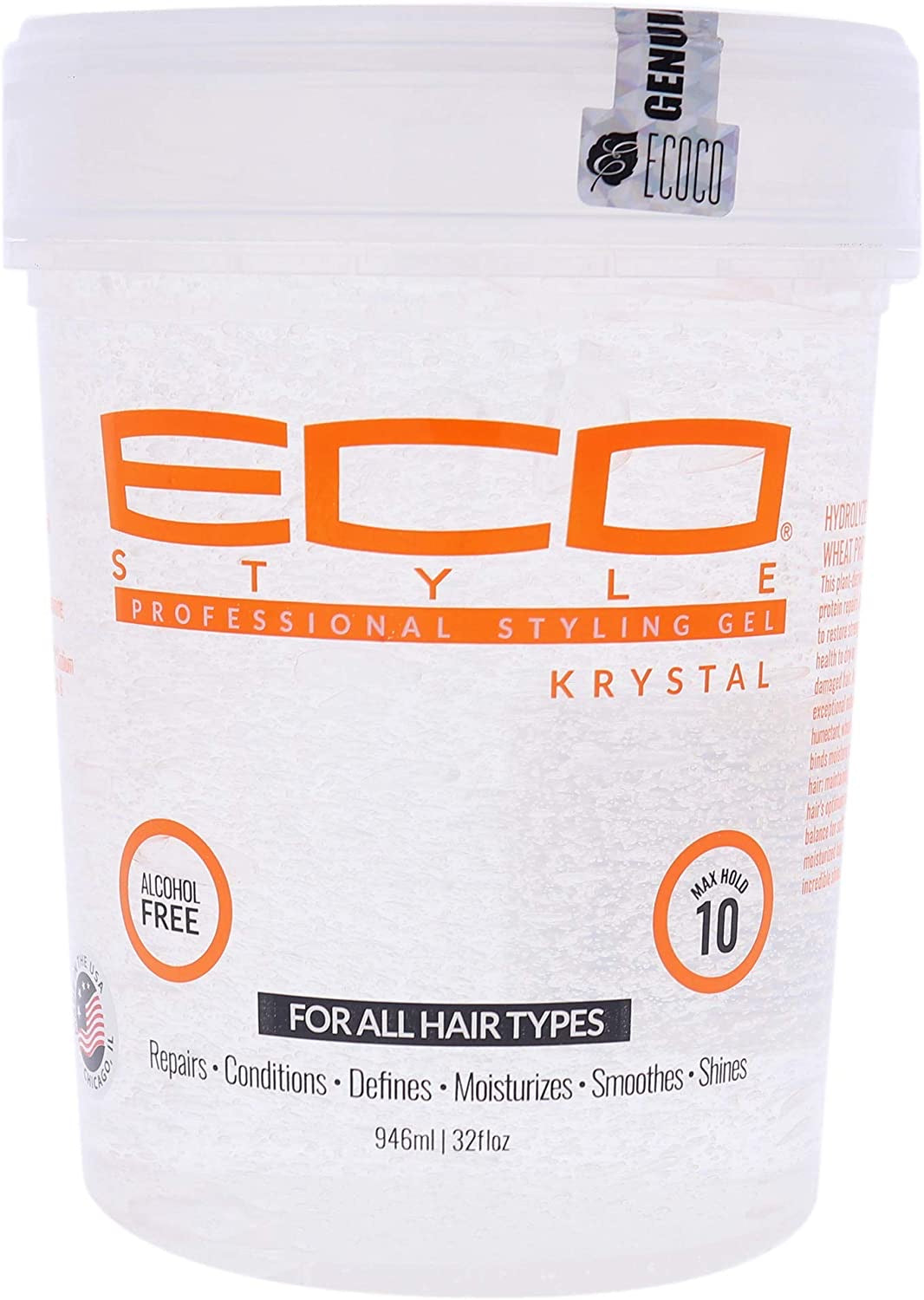 Eco Style Professional Styling Gel Krystal Max Hold