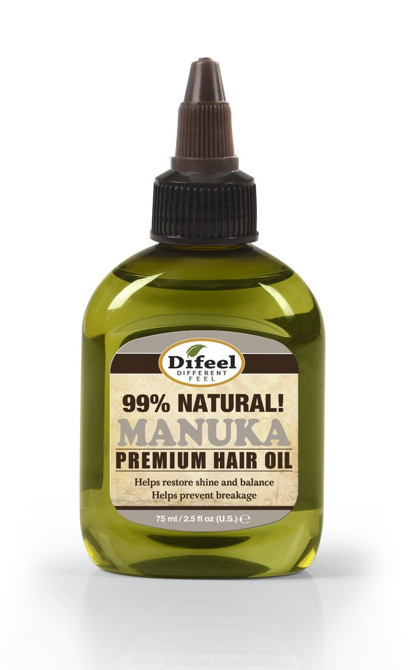 Difeel Premium 99% Natural Hair Oil - Manuka Hair Oil 2.5 Oz