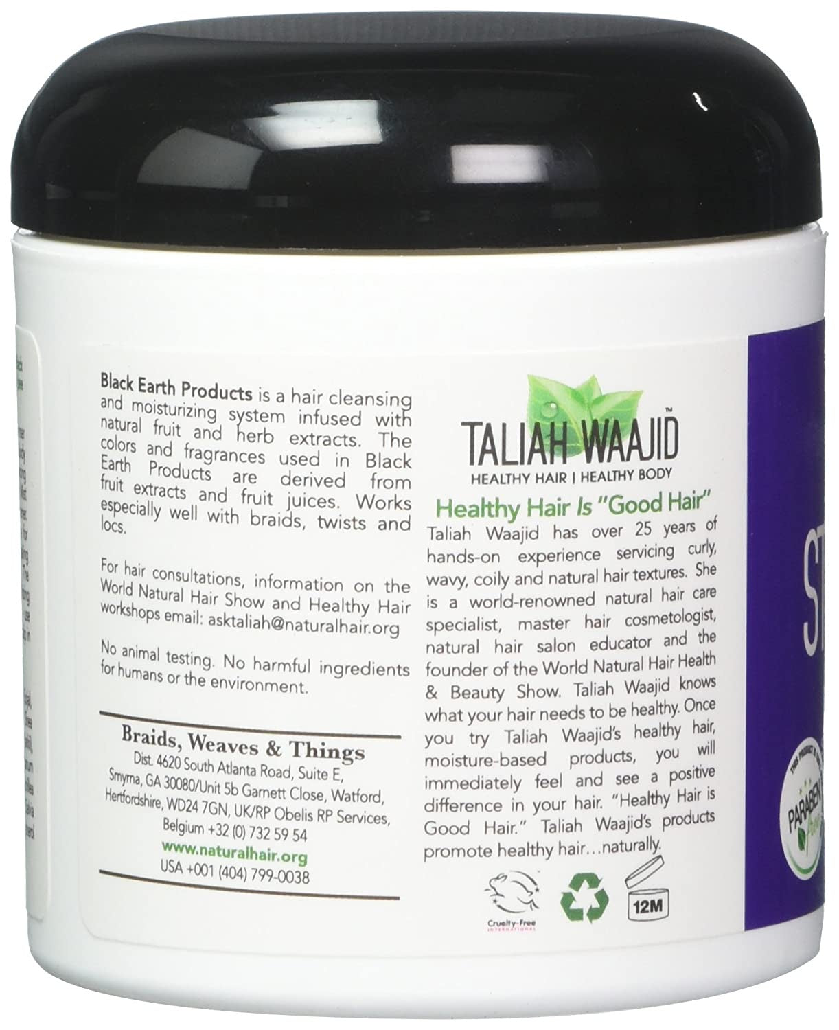 Taliah Waajid Black Earth Products Herbal Strengthener 6 Fl Oz