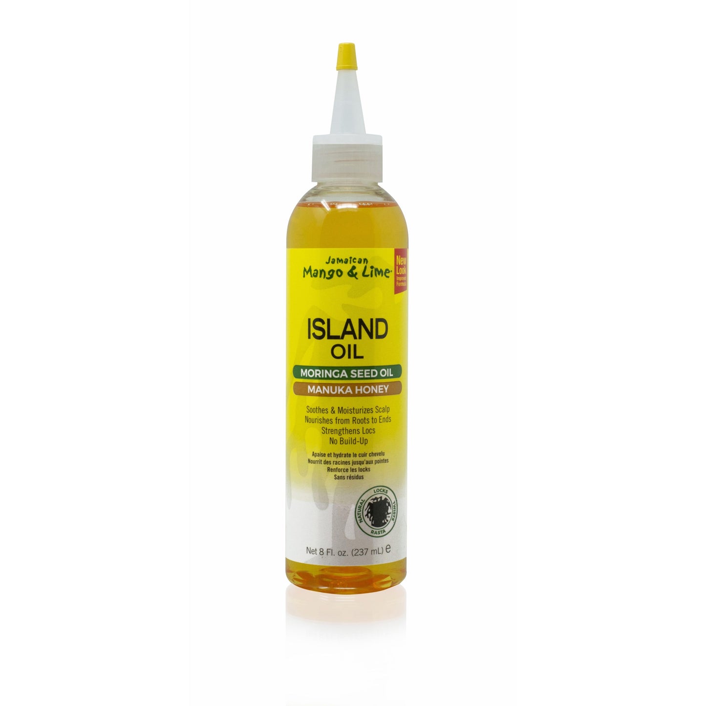 Huile jamaïcaine de mangue et de citron vert avec huile de graines de moringa et miel de manuka 8 Fl Oz