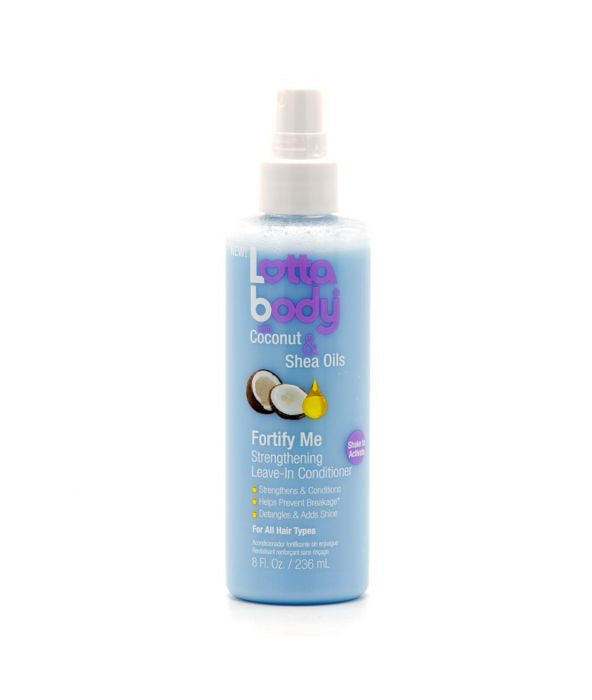 Lottabody Huiles de noix de coco et de karité Fortify Me Strengthening Leave-In Conditioniner 8 Fl. onces