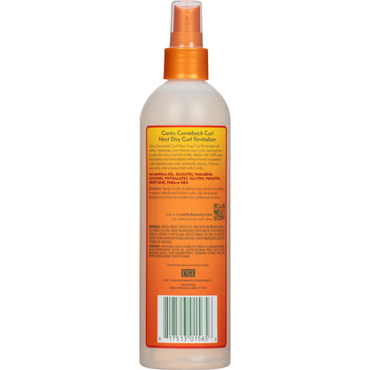 Manteca de karité Cantu para el cabello natural Comeback Curl Next Day Curl Revitalizer 12 Fl Oz