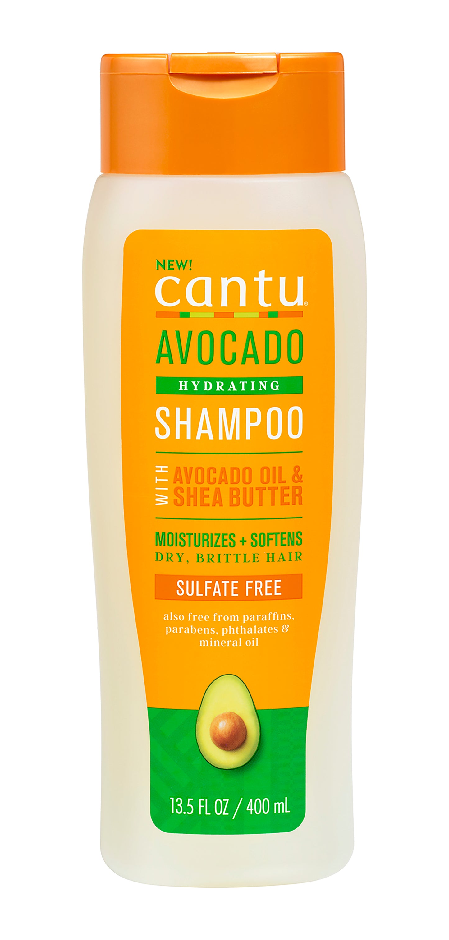Cantu Shampooing hydratant à l'avocat sans sulfate 13,5 Fl Oz