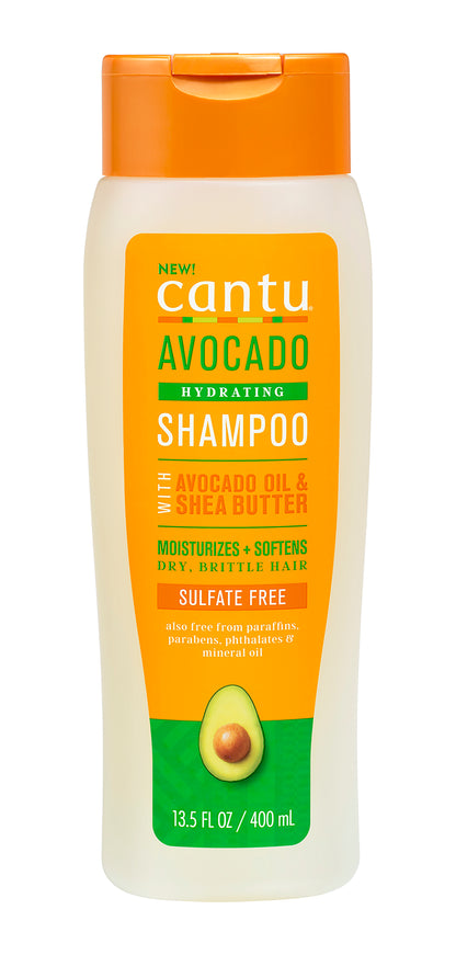 Cantu Shampooing hydratant à l'avocat sans sulfate 13,5 Fl Oz
