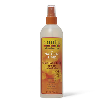 Manteca de karité Cantu para el cabello natural Comeback Curl Next Day Curl Revitalizer 12 Fl Oz