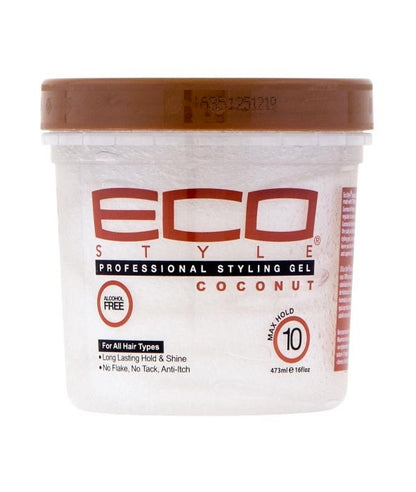 Eco Style Professional Styling Gel Coconut Oil Max Hold