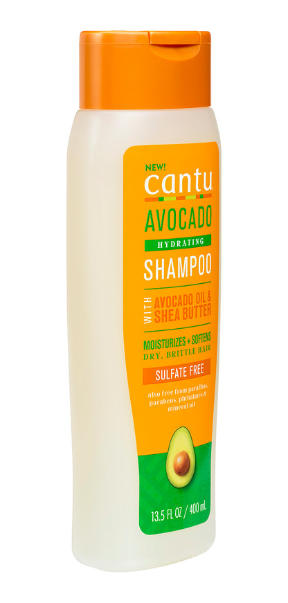 Cantu Shampooing hydratant à l'avocat sans sulfate 13,5 Fl Oz